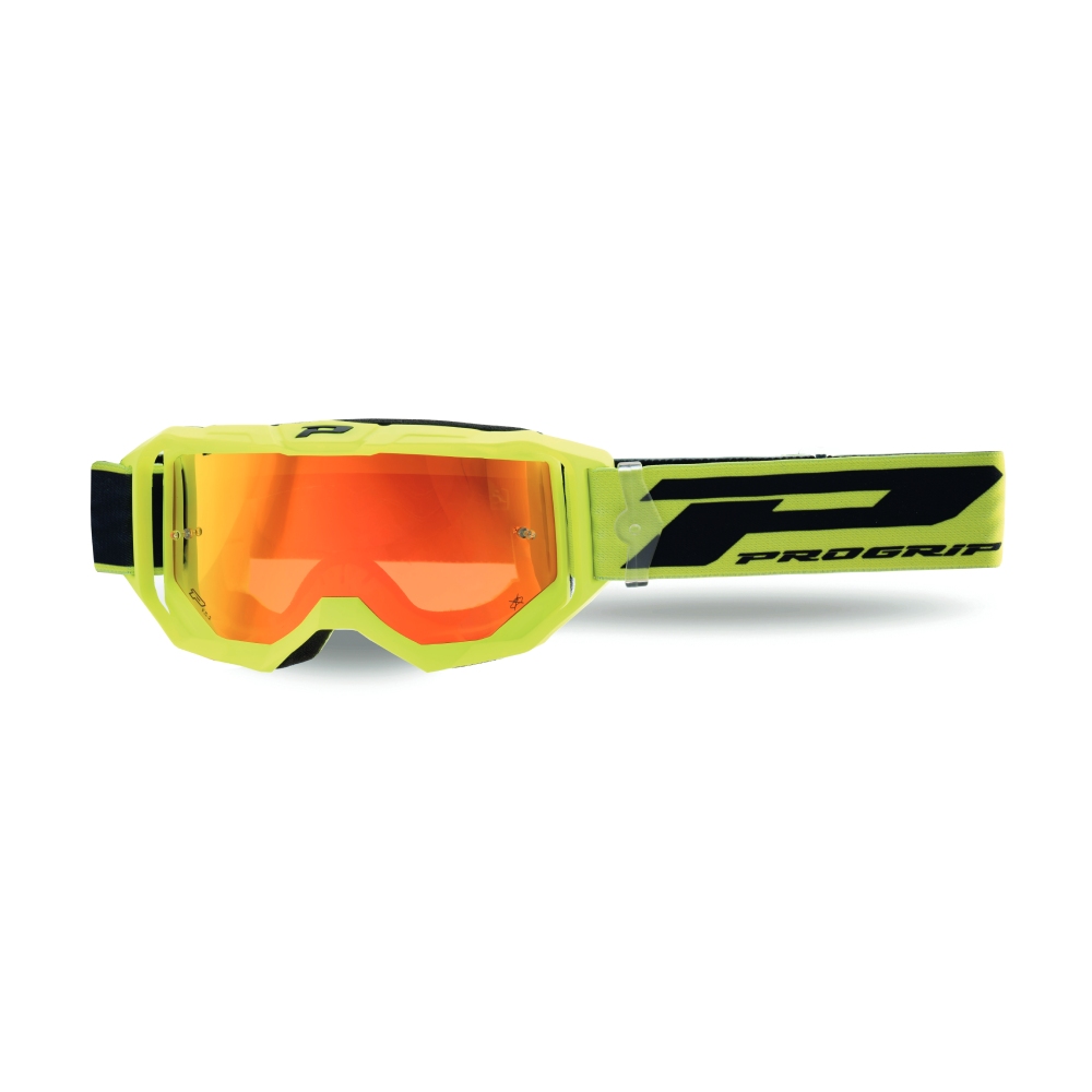 Goggles Pro Grip Vision Go - Yellow mirrored lens orange