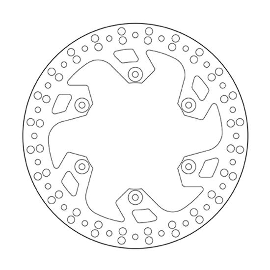 Brake disc Brembo Serie Oro Yamaha WR 250 F (05-18) rear 68B40790