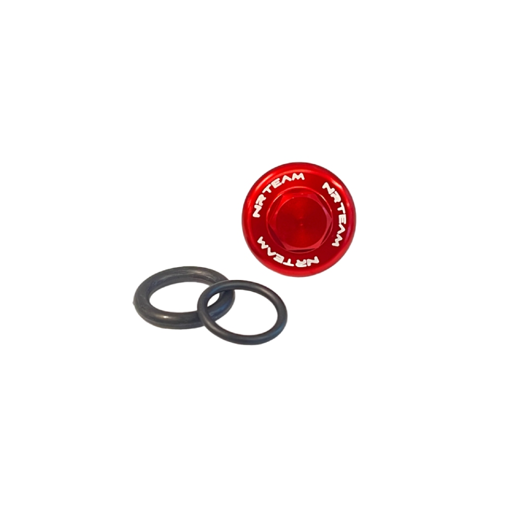 Oil filler cap Fantic 125 XE (21-25) red DS88.2003R
