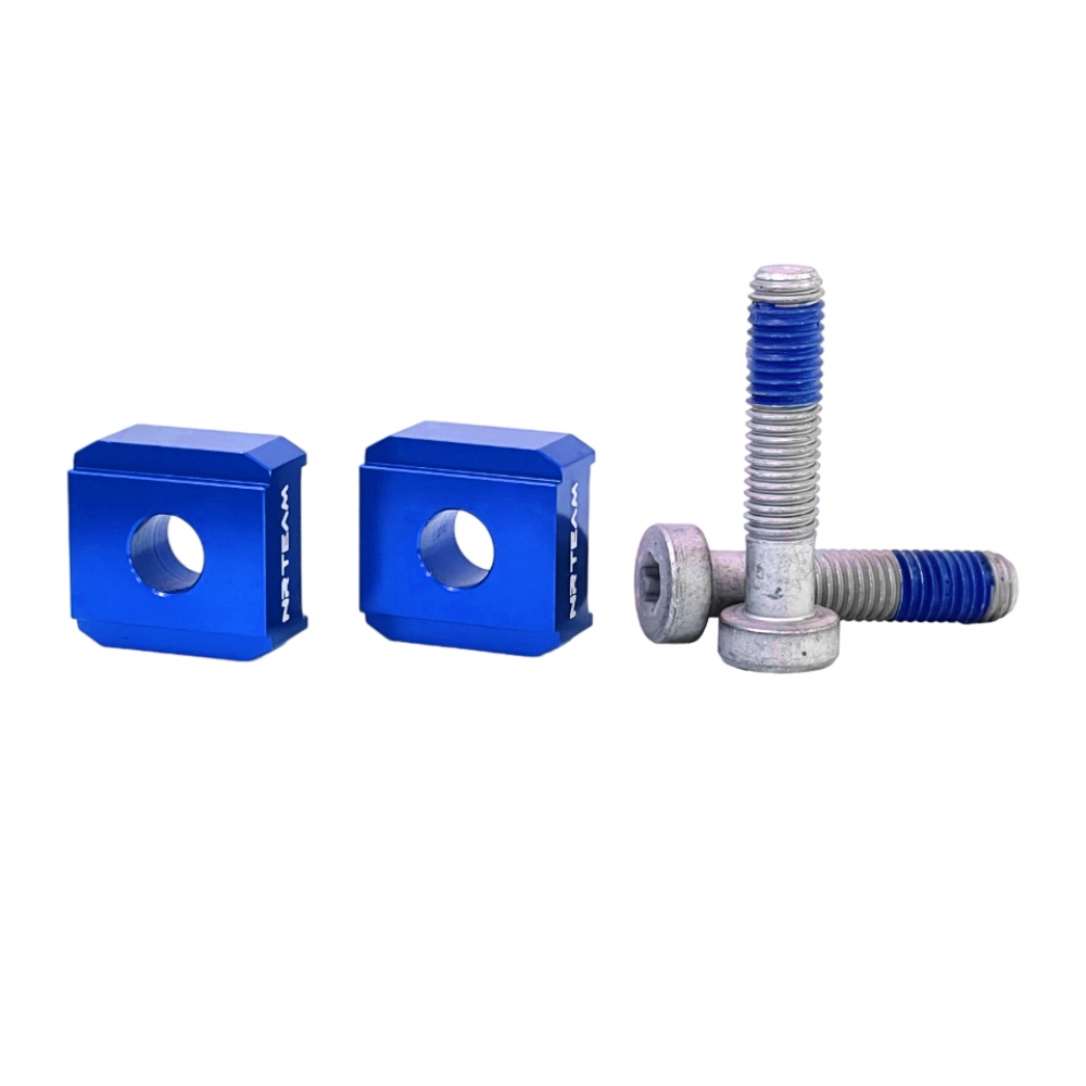 Handlebar riser kit Husaberg 390 FE (10-12) - 10 mm NRTeam blue DS88.6014B