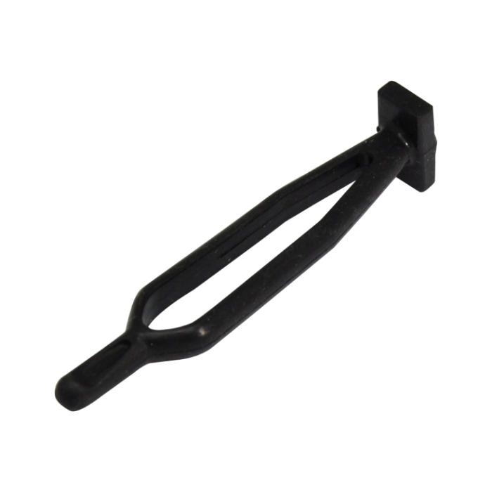 Side stand rubber strap short black