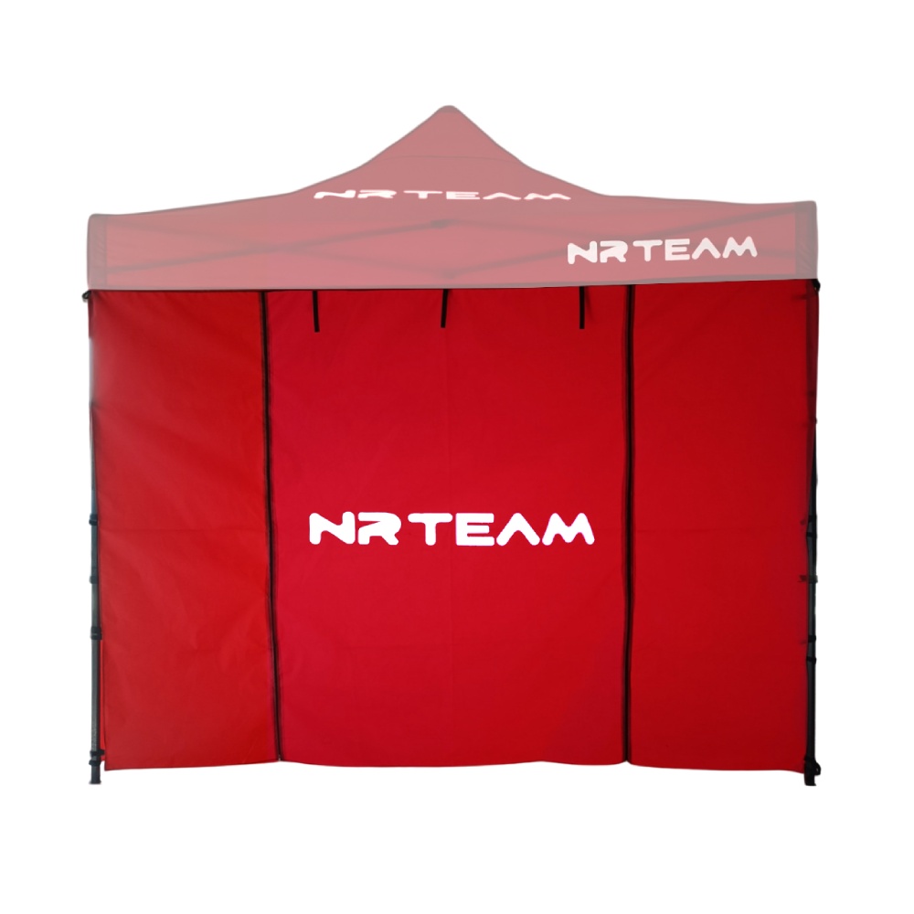 Gazebo front wall with door - red