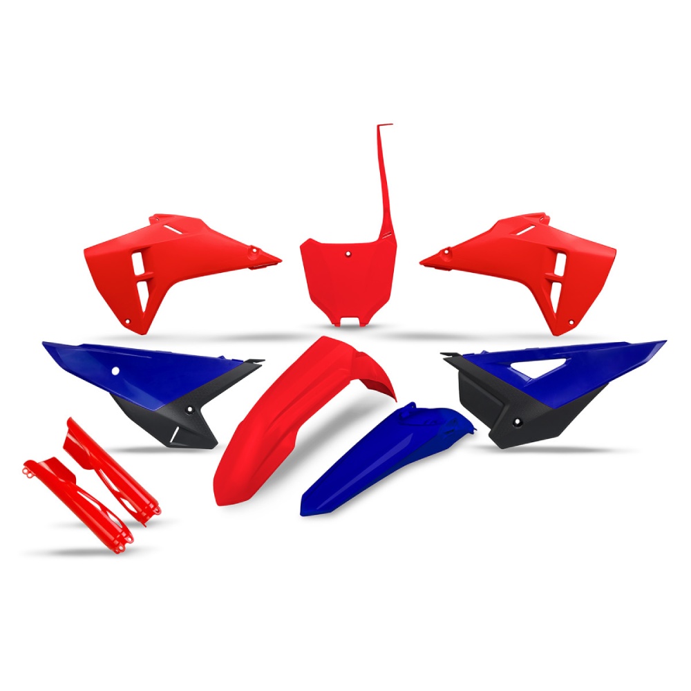 Plastics kit Honda CRF 450 R (25-26) - color red and blue HOKIT127F-999C