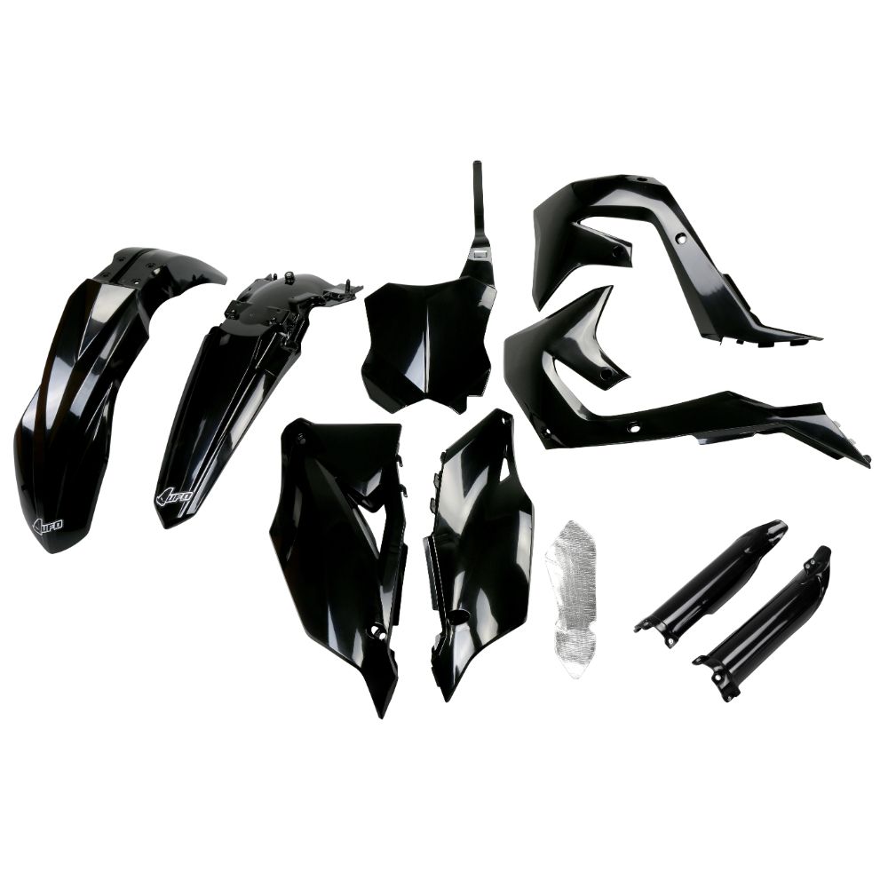 Plastics kit Kawasaki KX 250 F (21-24) - colour black KAKIT227F-001
