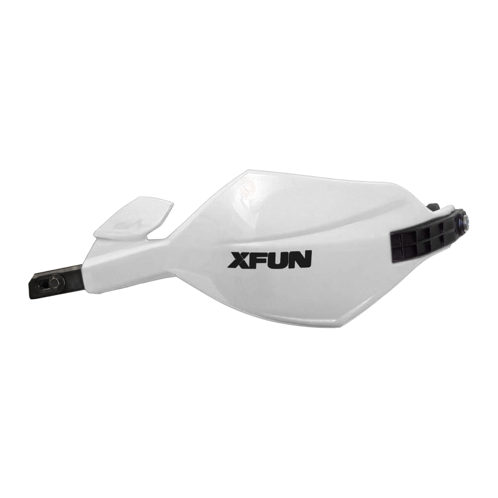 Pair of full-wrap handguards XFun Shield 2.0 for 28.6 mm handlebars white Pair of full-wrap handguards XFun Shield 2.0 for 28.6 mm handlebars white