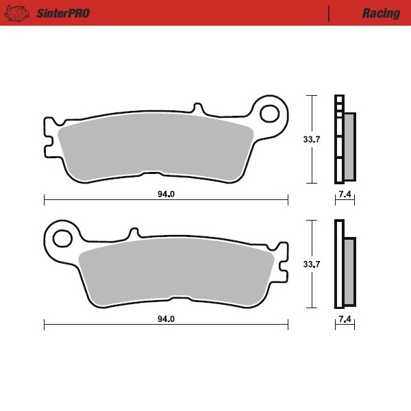 Brake pads Moto Master Yamaha YZ 125 (22-25) front racing MM-099811