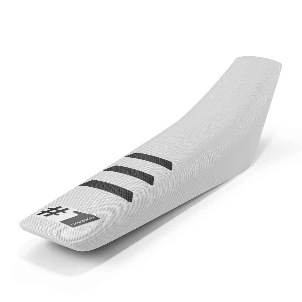 Universal seat cover Onegripper - Light Rib white and black OSC03-WHBL