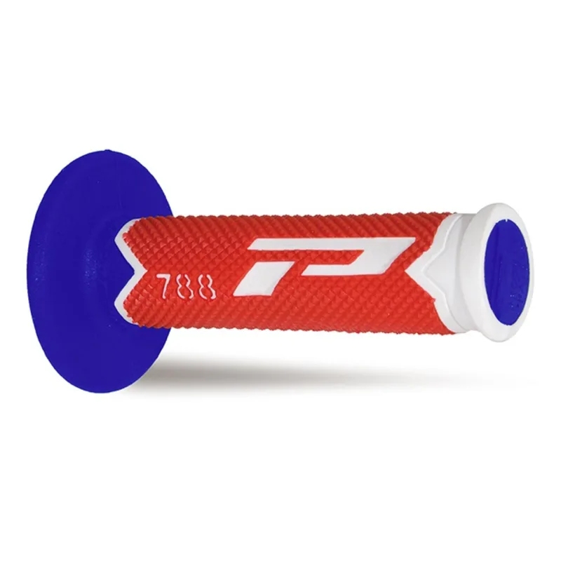 Pair of Grips off-road Pro Grip 788 - white red blue