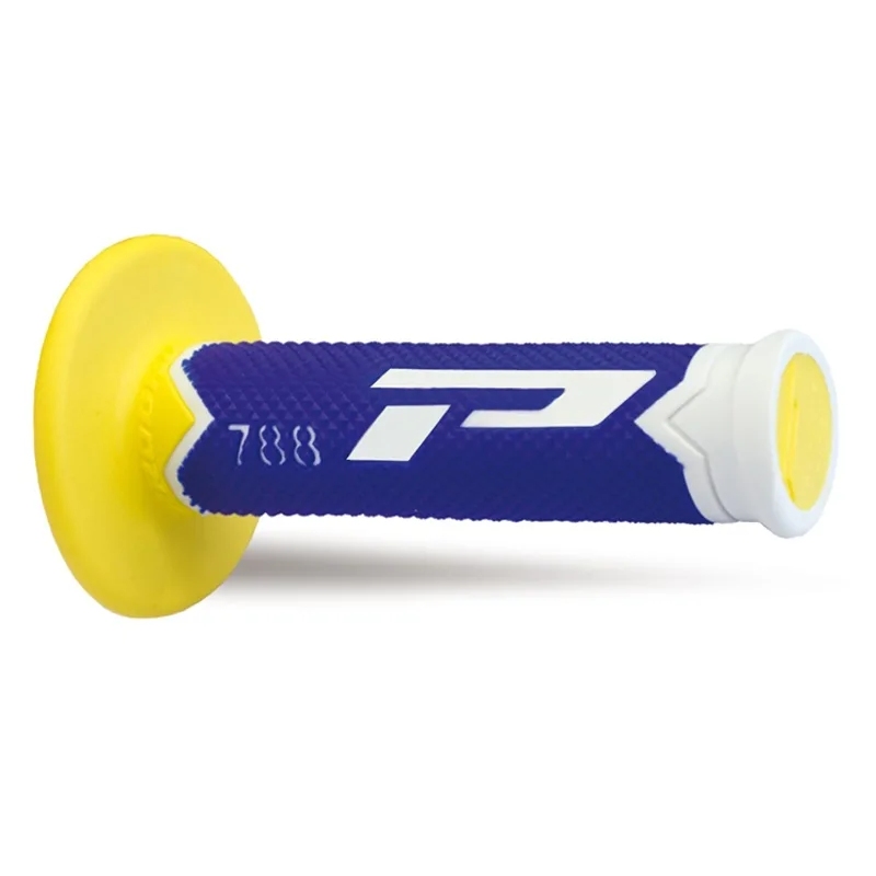 Pair of Grips off-road Pro Grip 788 - white blue yellow