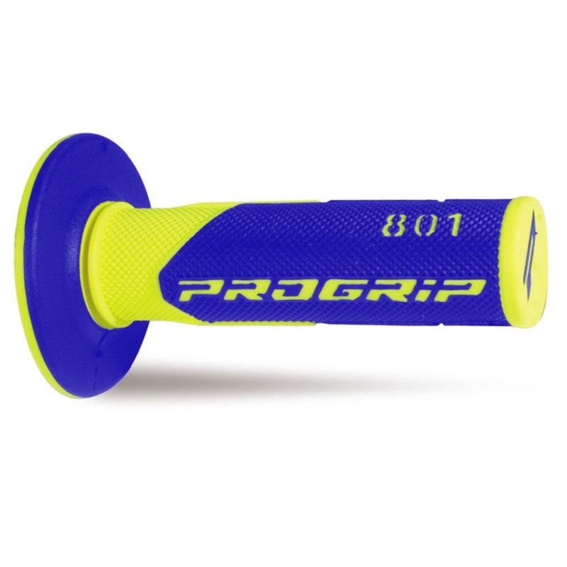 Pair of Grips off-road Pro Grip 801 - neon yellow blue