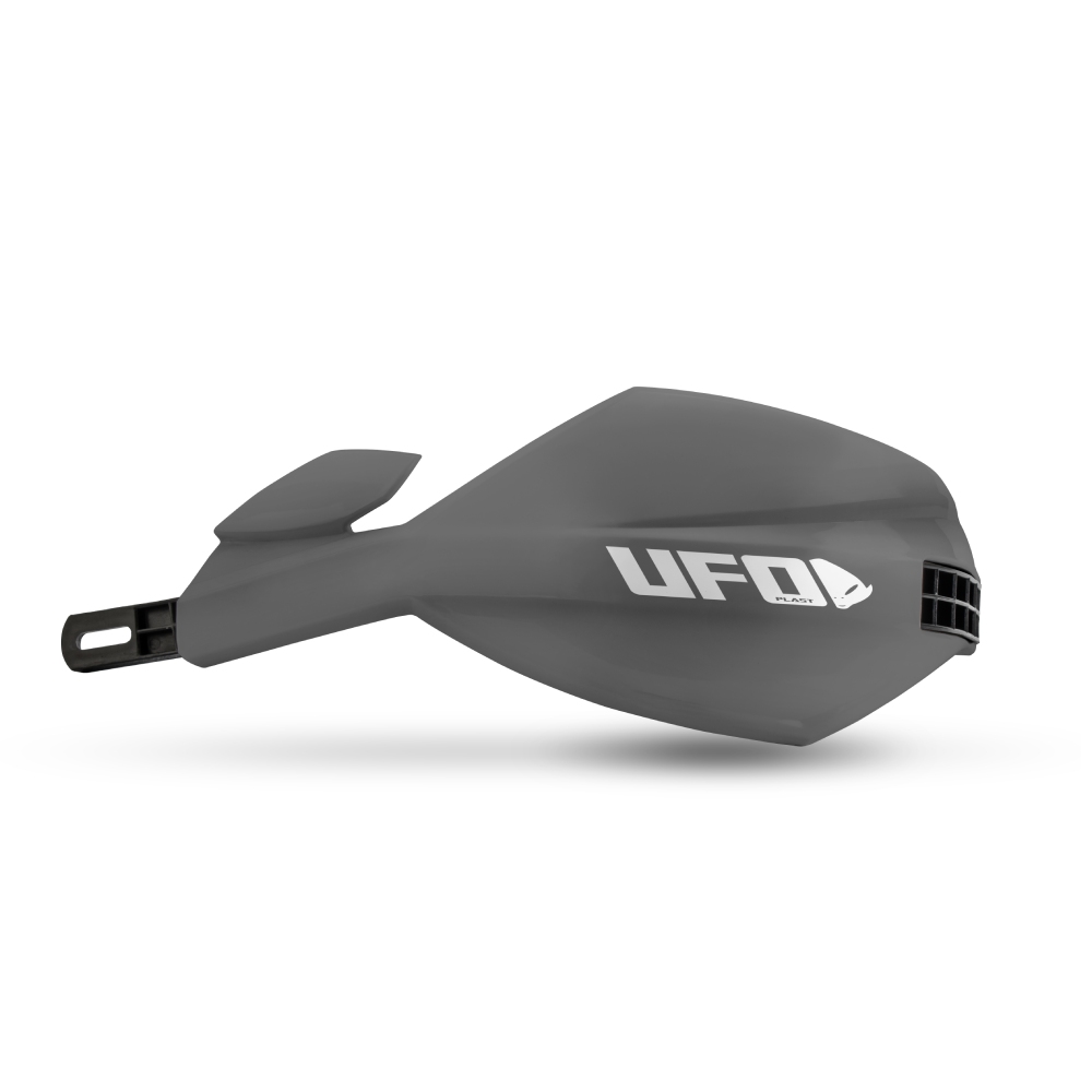 Pair of full-wrap handguards UFO MUGAN for 28.6 mm handlebars grey Pair of full-wrap handguards UFO MUGAN for 28.6 mm handlebars grey