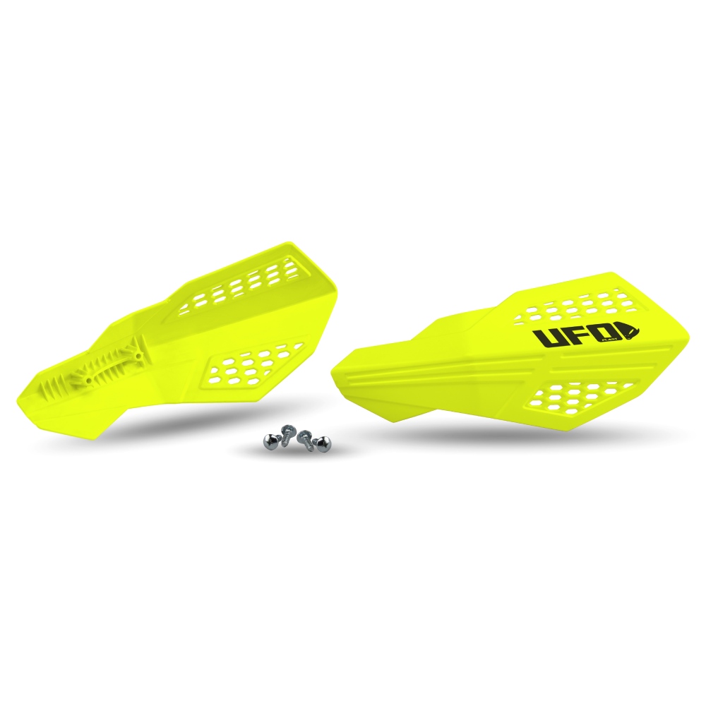 Pair of handguards UFO HORUS for lever mounts neon yellow Pair of handguards UFO HORUS for lever mounts neon yellow