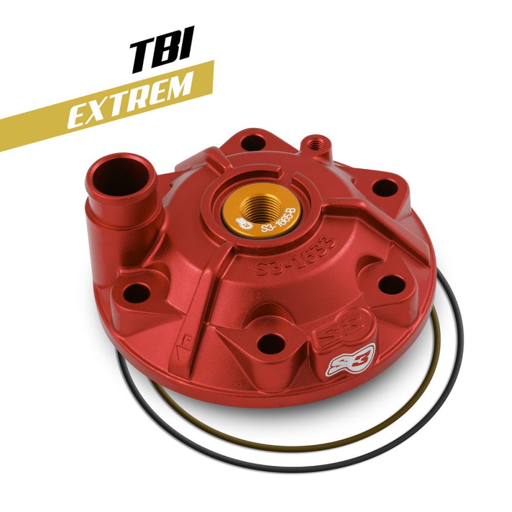 Cylinder head S3 Gasgas 300 EC (24-27) - Extreme red XTR-163-300-R